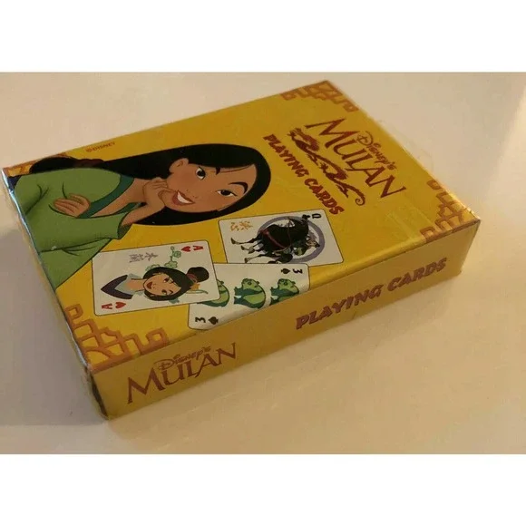 New Rare Disney Mulan Playing Cards Standard Card Deck No 485 Sealed Made in USA - Picture 3 of 6